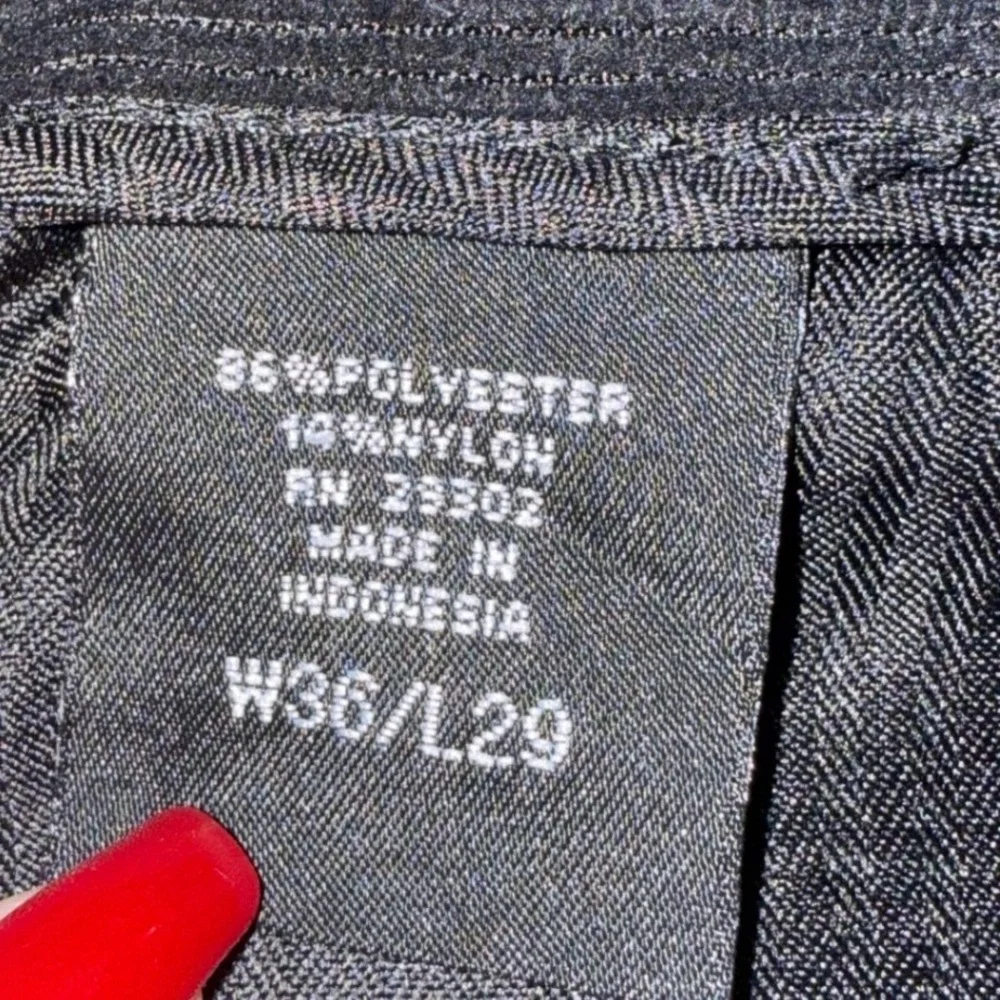 Henry Grethel Mens Black Corduroy Pants Straight Leg 36x29 Flat Front HG Design